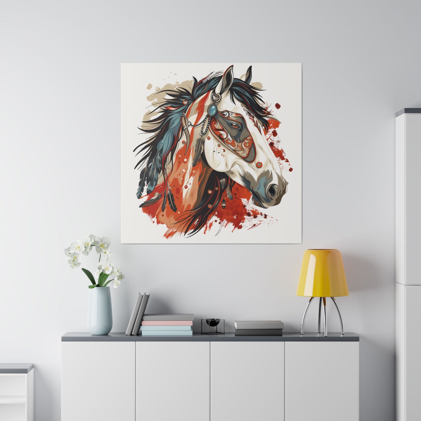 "Painted Horse" Matte Canva