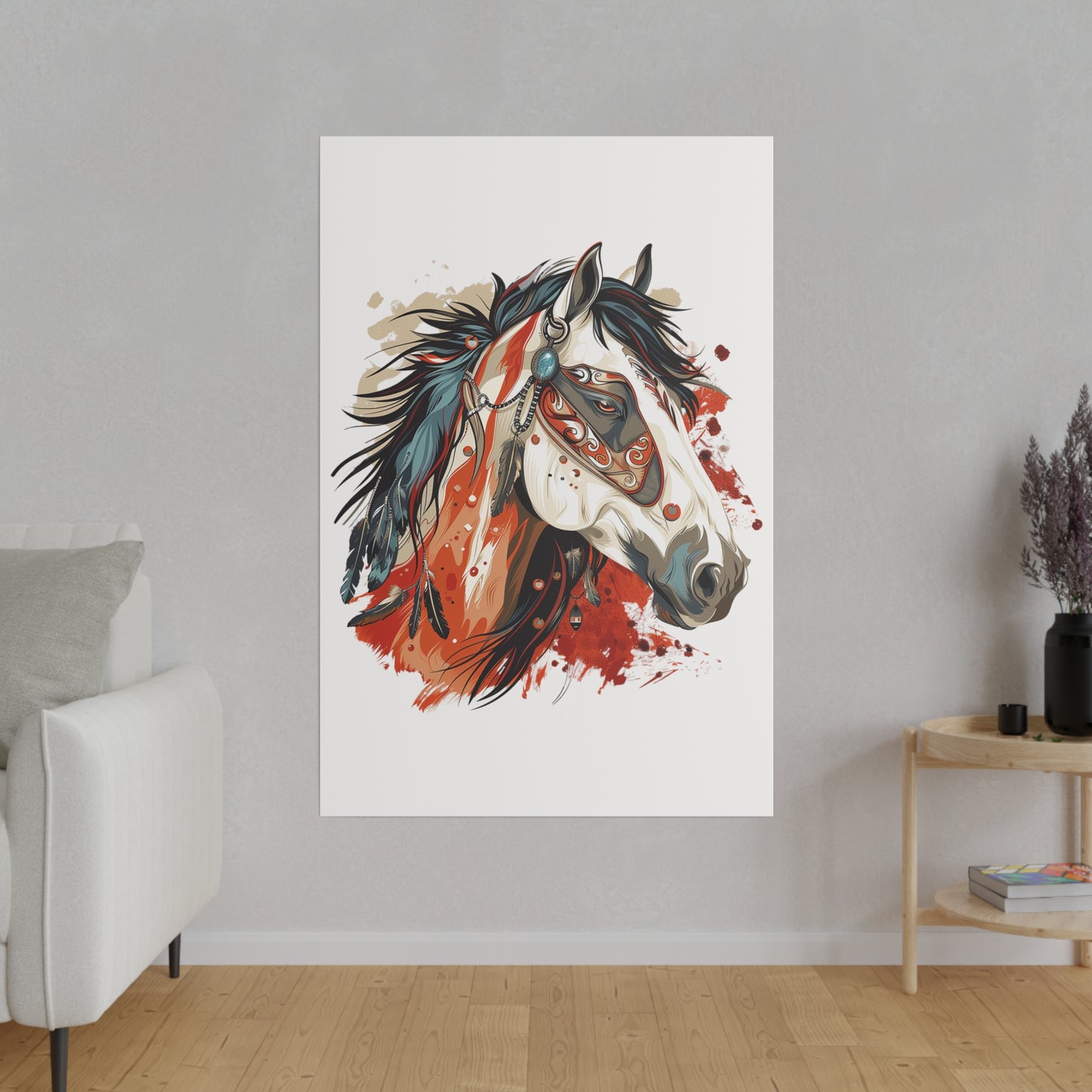 "Painted Horse" Matte Canva