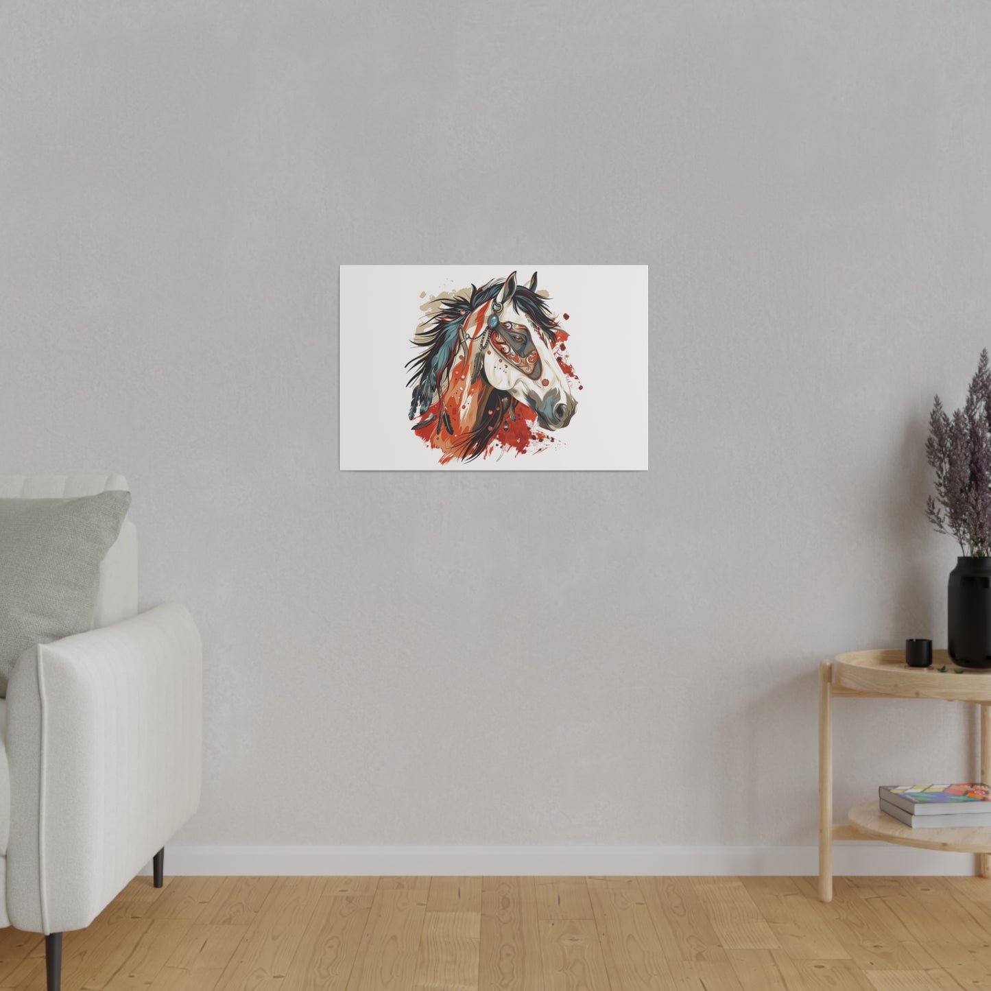 "Painted Horse" Matte Canva