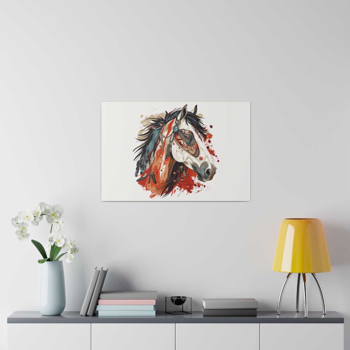 "Painted Horse" Matte Canva