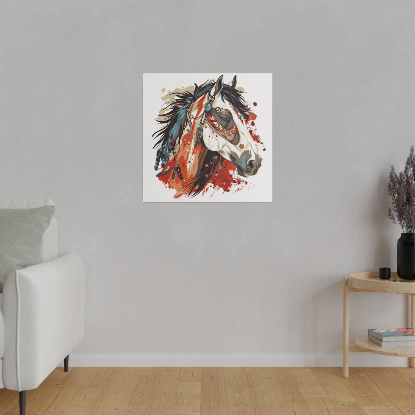 "Painted Horse" Matte Canva