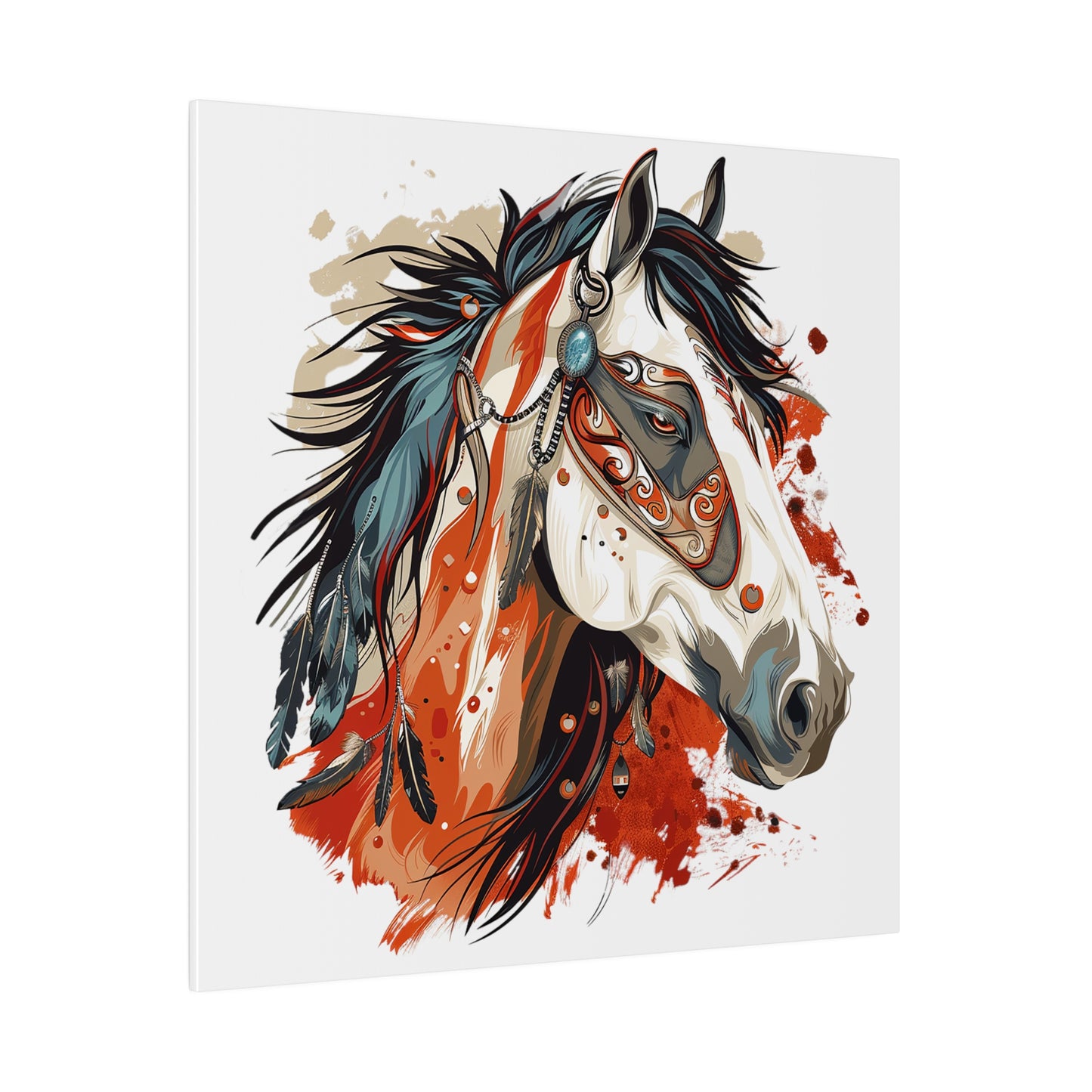 "Painted Horse" Matte Canva