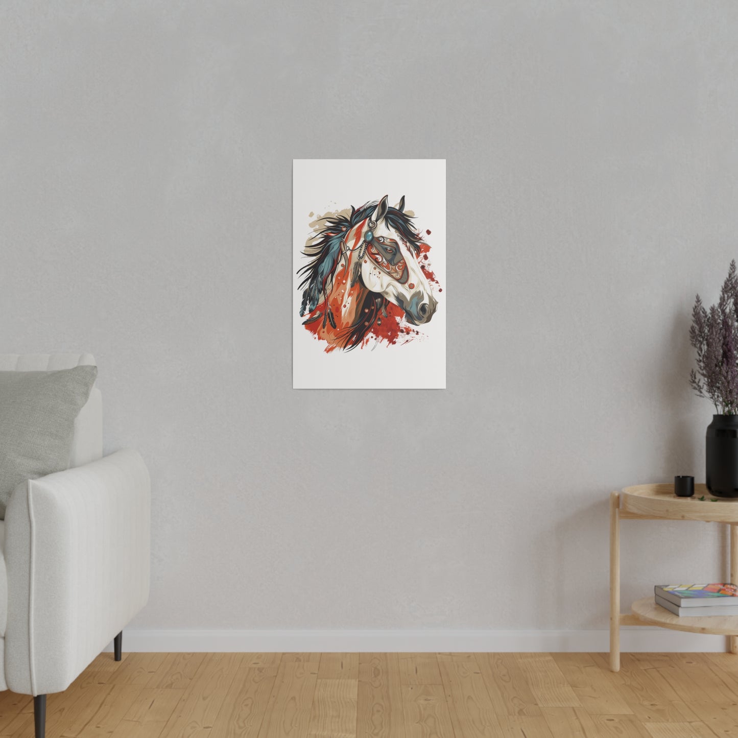 "Painted Horse" Matte Canva