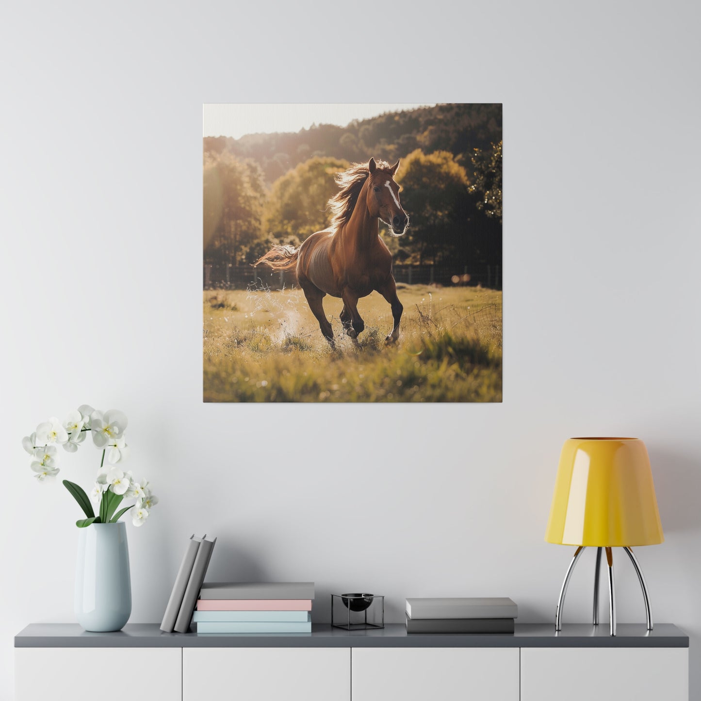 "Running Horse" Matte Canva