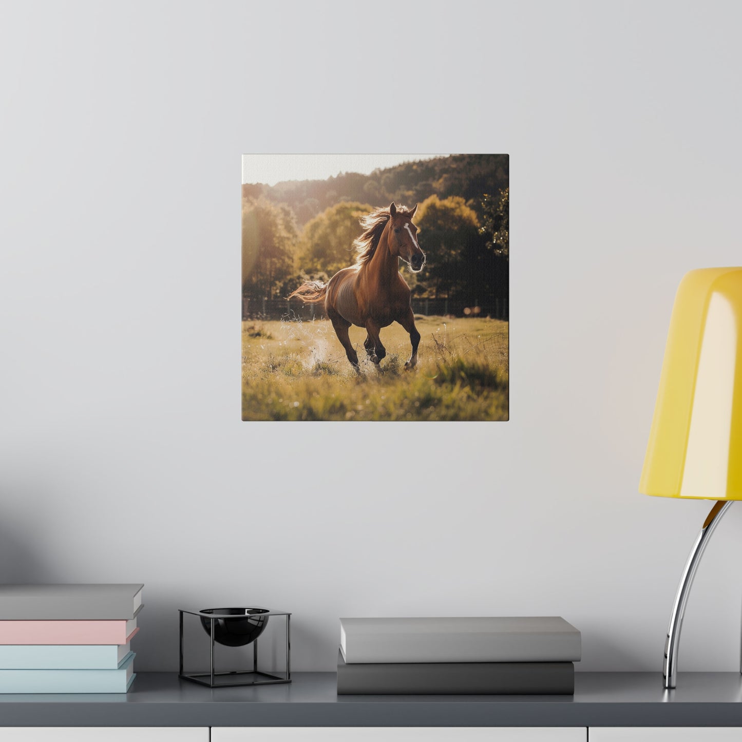 "Running Horse" Matte Canva