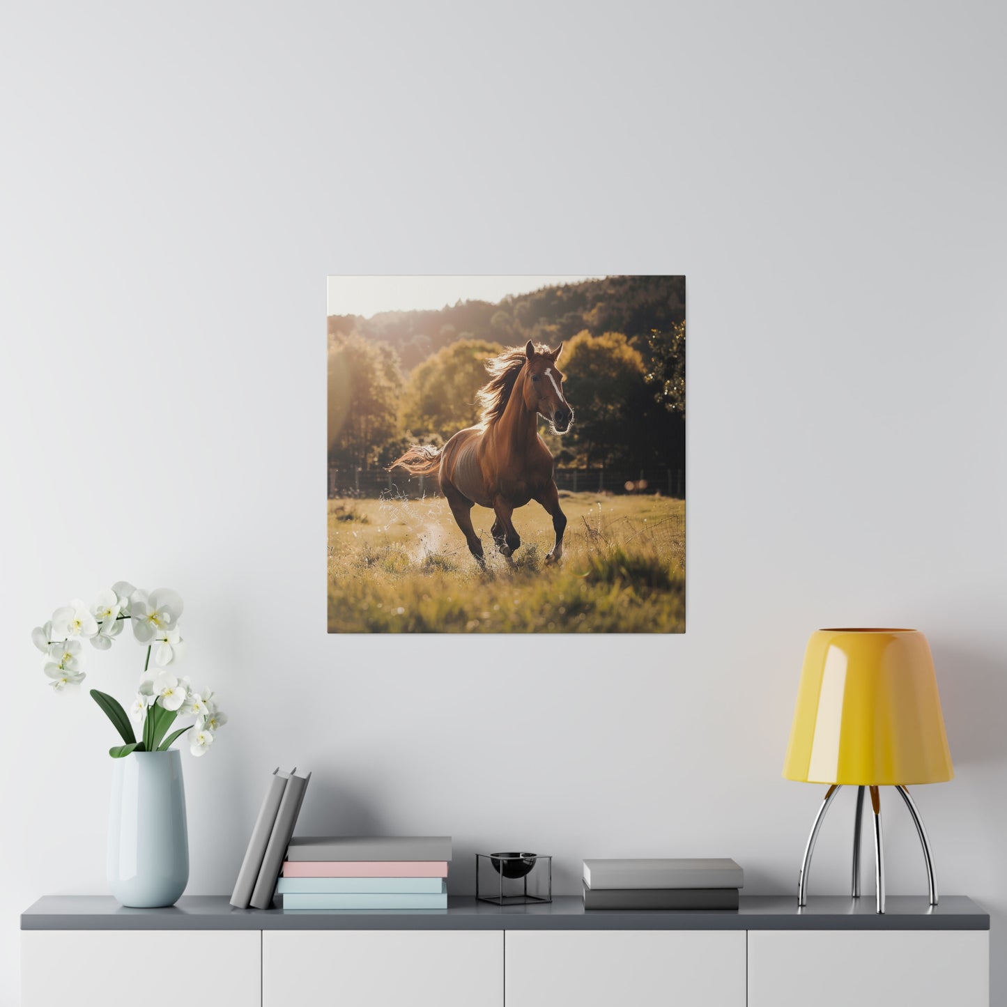 "Running Horse" Matte Canva