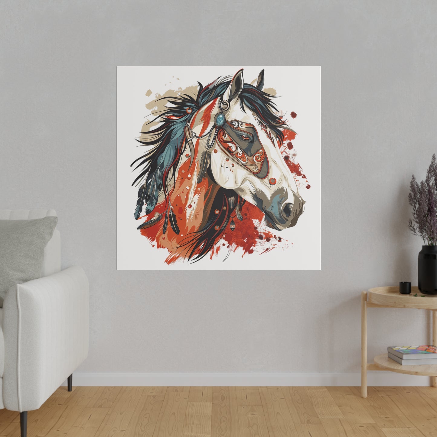 "Painted Horse" Matte Canva