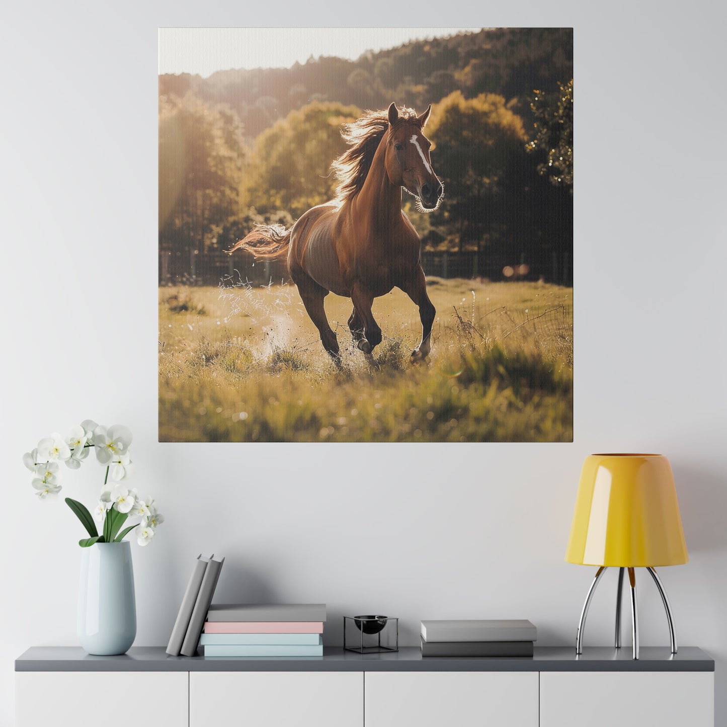 "Running Horse" Matte Canva