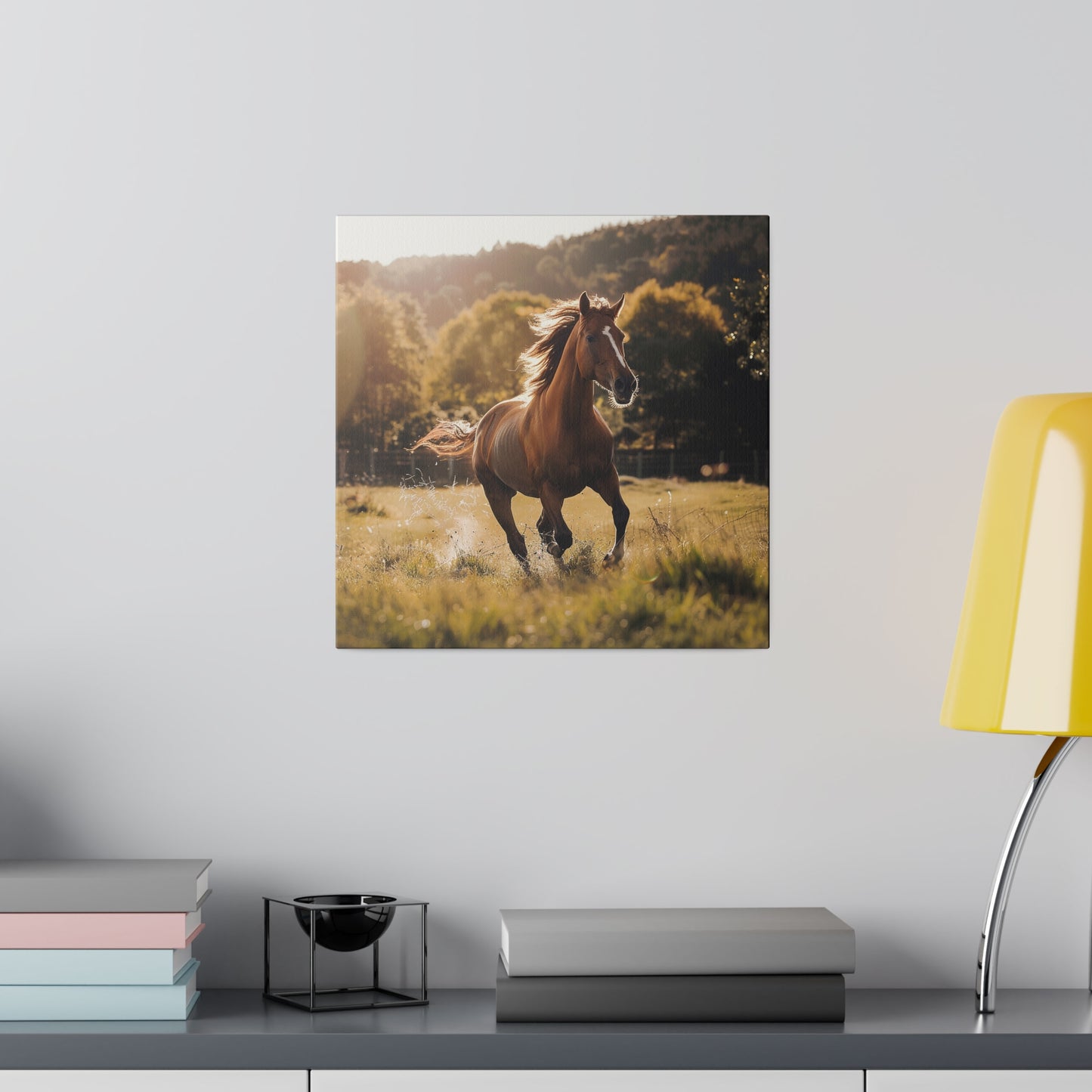 "Running Horse" Matte Canva