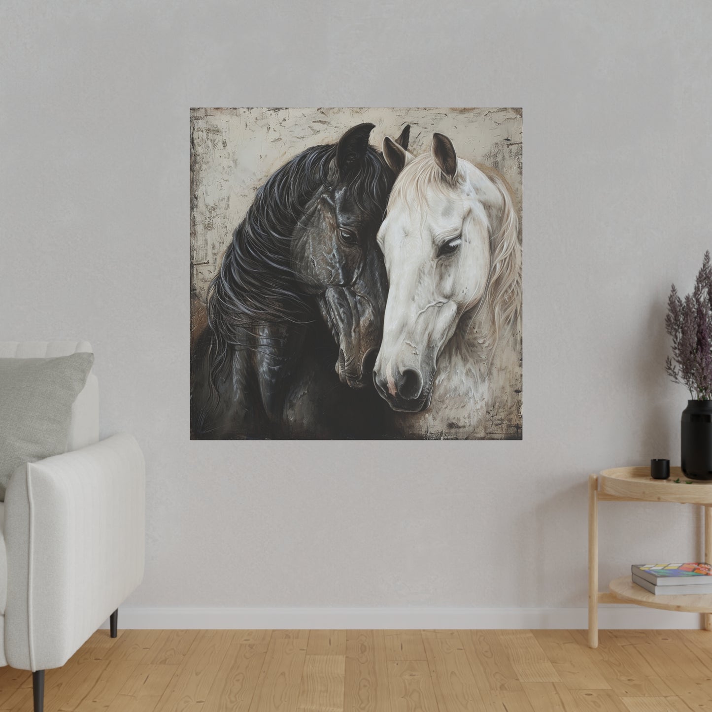 "Two Horse" Matte Canva