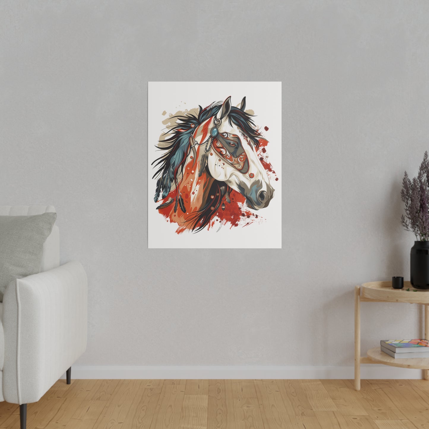 "Painted Horse" Matte Canva