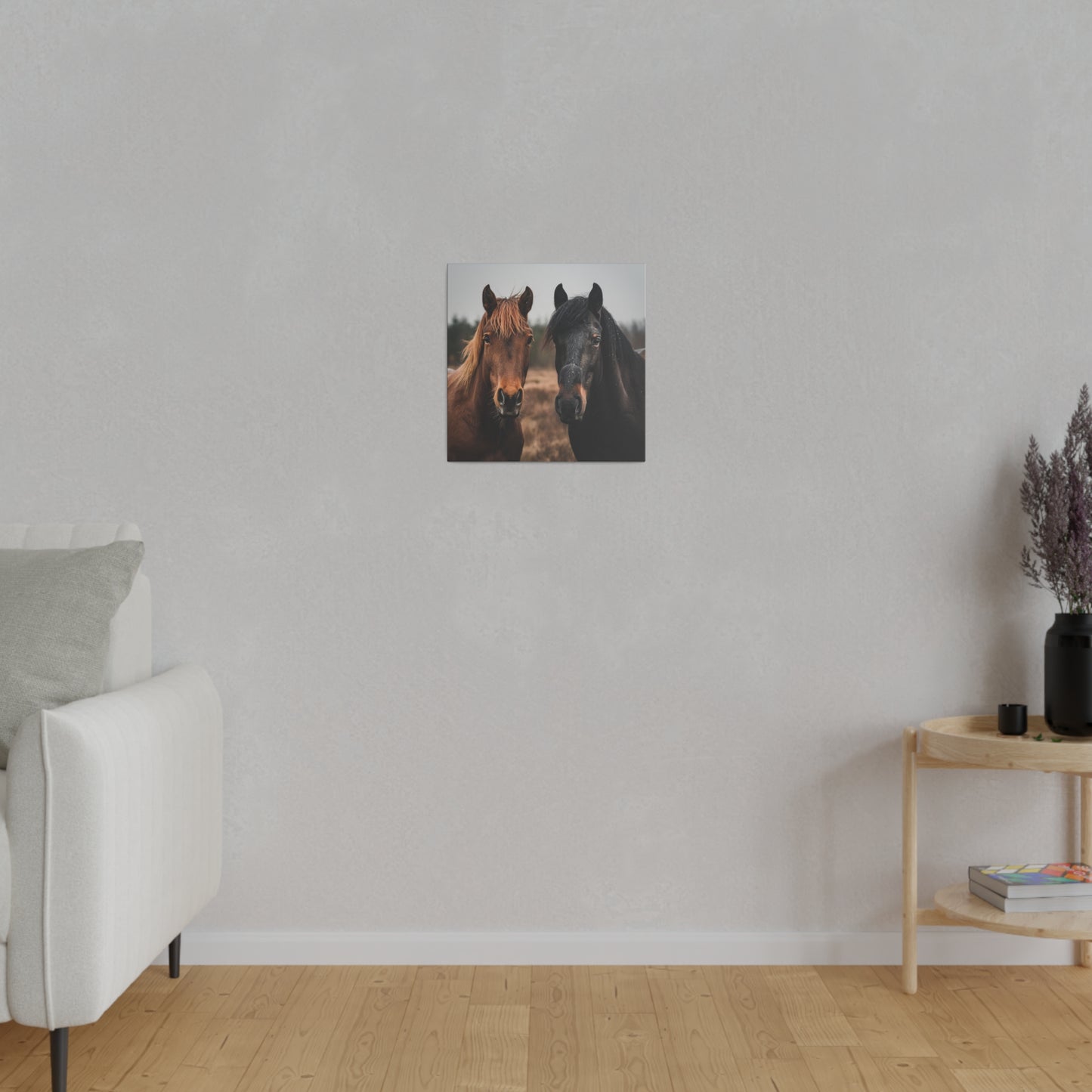 "Looking Horses" Matte Canva