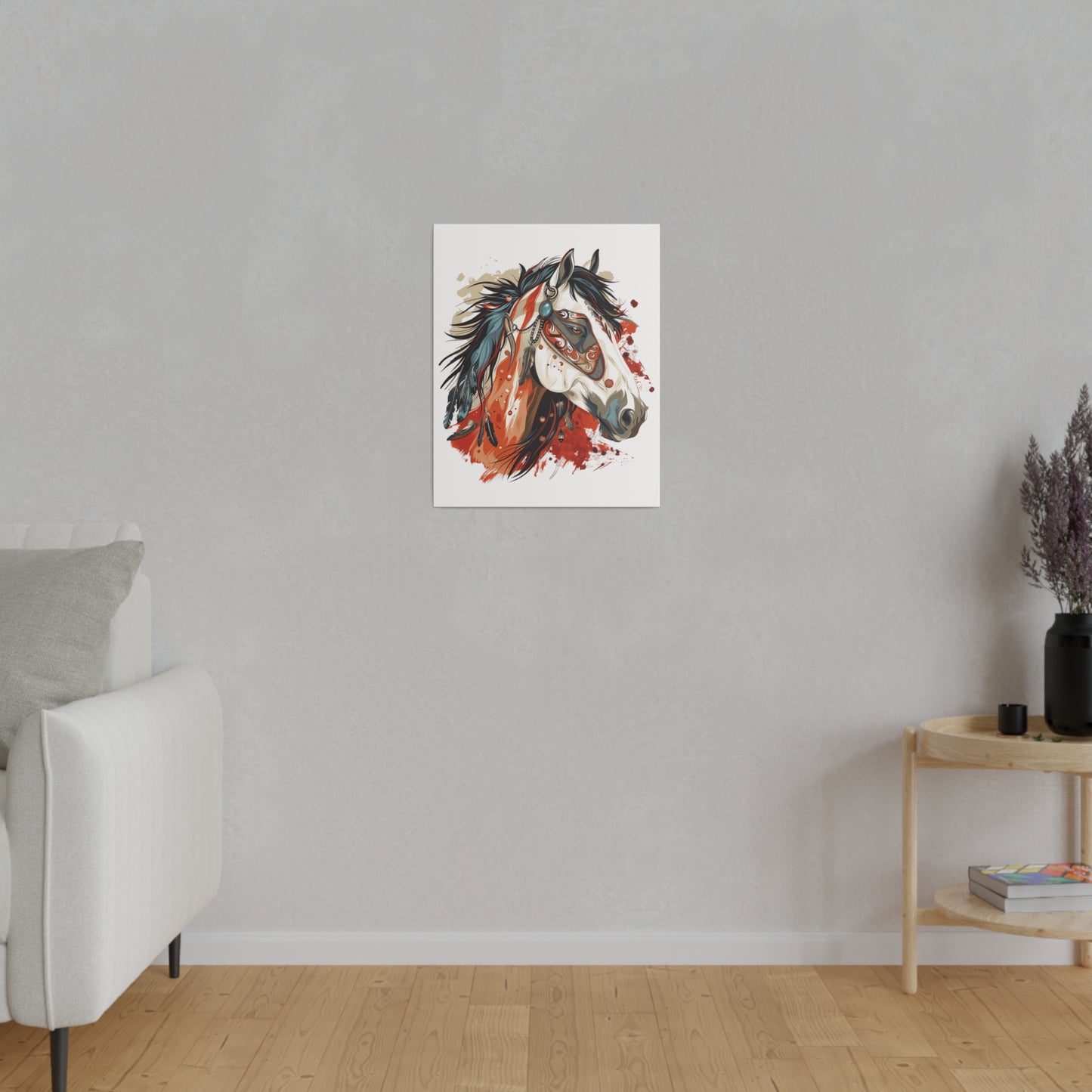 "Painted Horse" Matte Canva