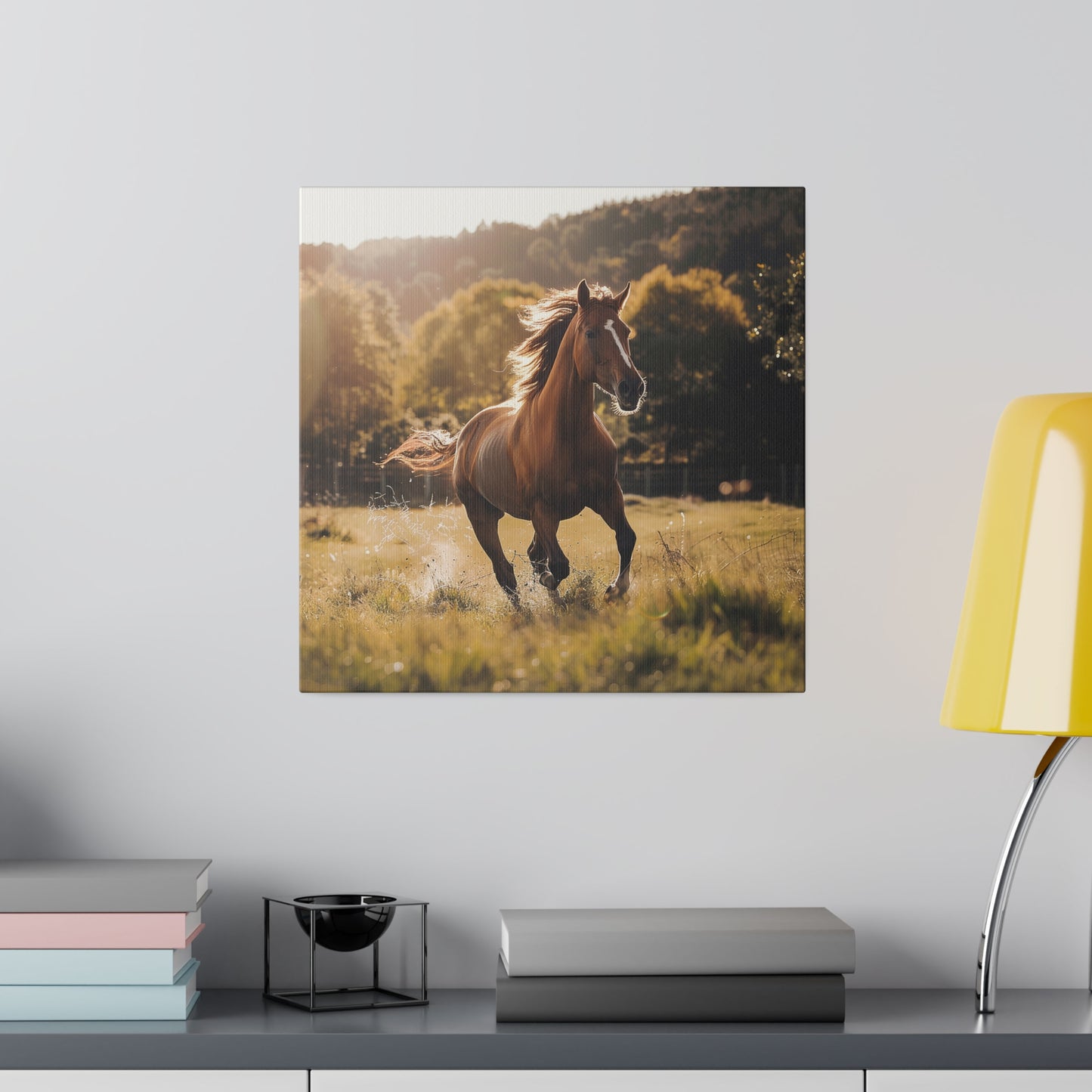 "Running Horse" Matte Canva