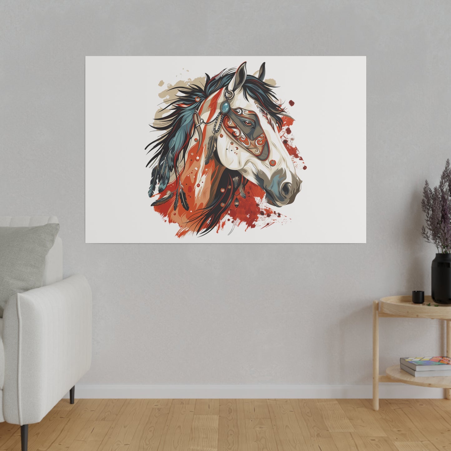 "Painted Horse" Matte Canva