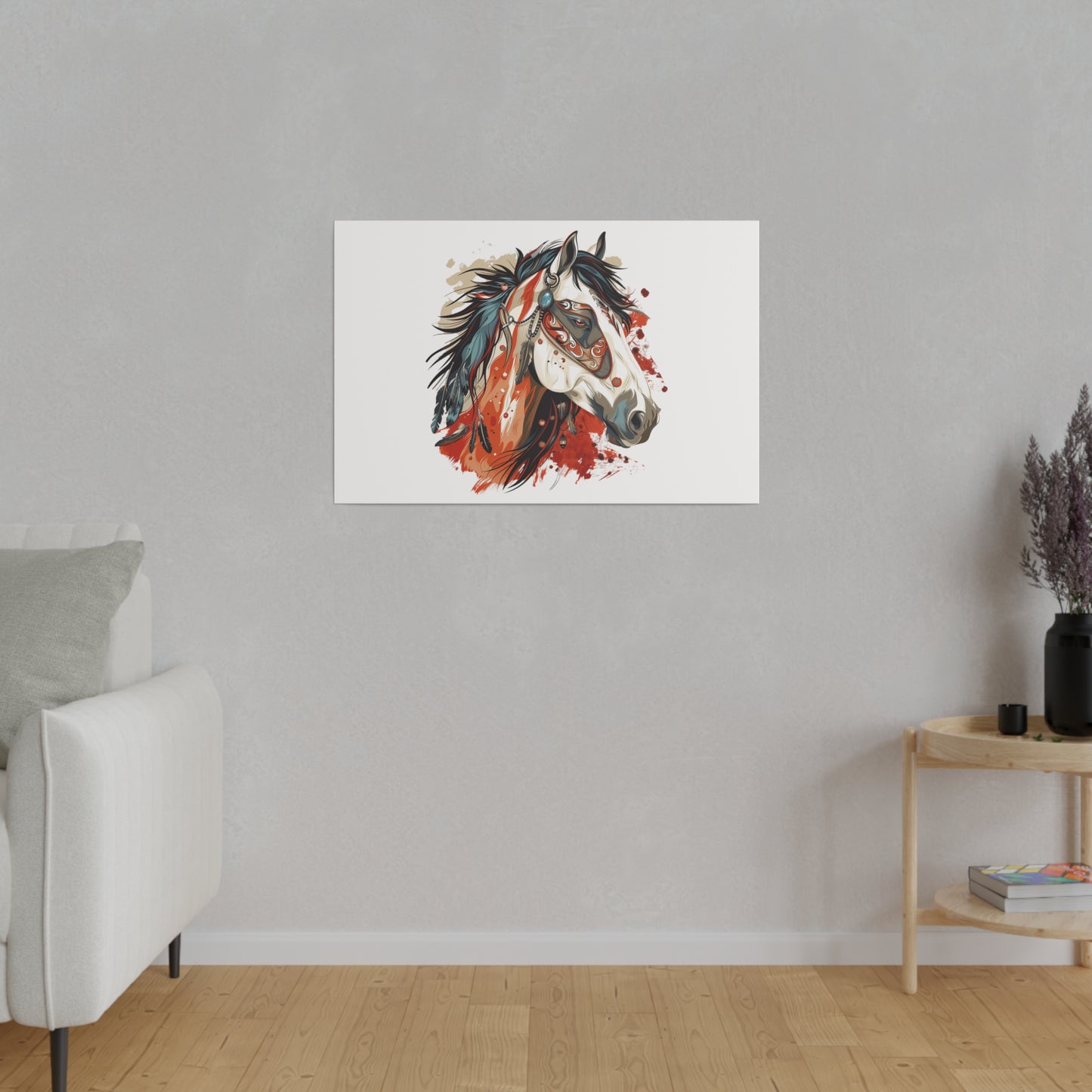 "Painted Horse" Matte Canva