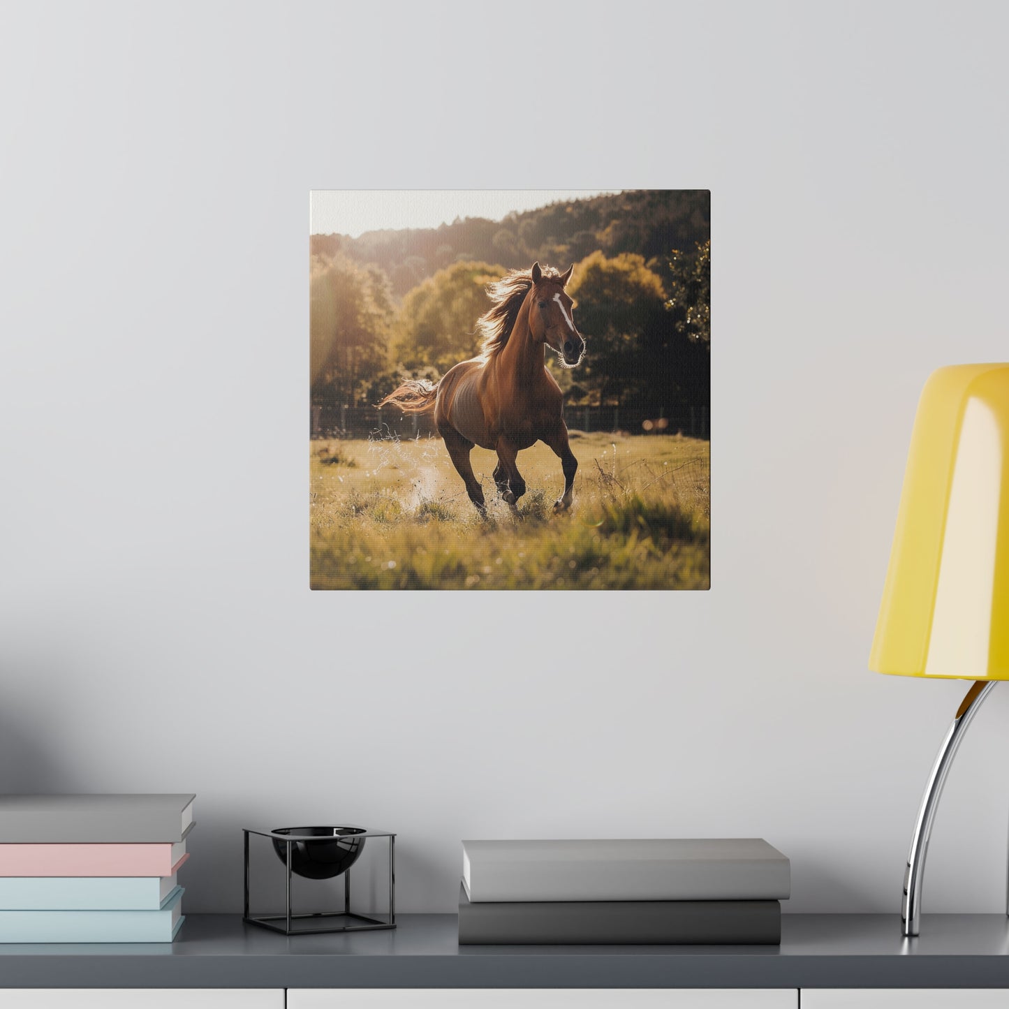 "Running Horse" Matte Canva