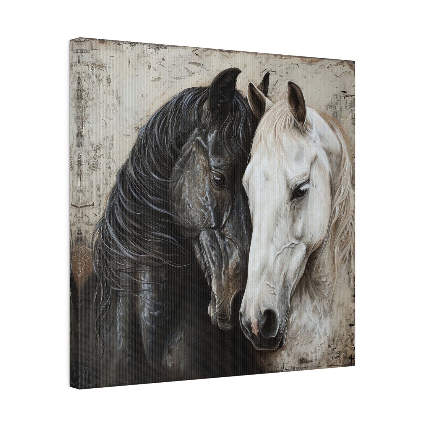 "Two Horse" Matte Canva